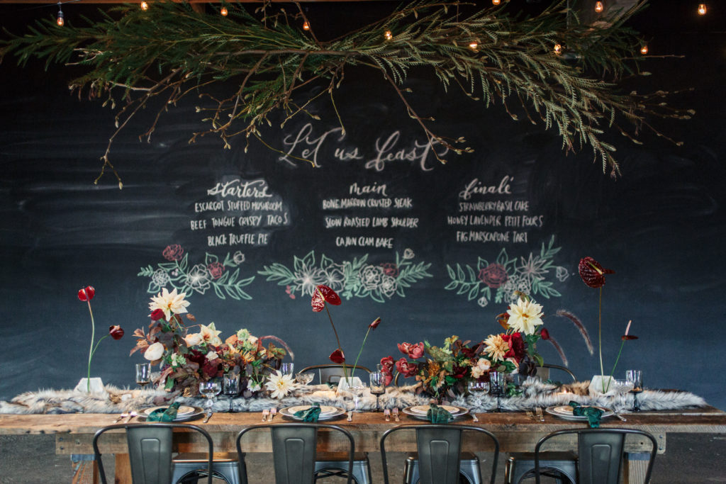 Moody Thanksgiving or Holiday Table Decor at Smoky Hollow Studios