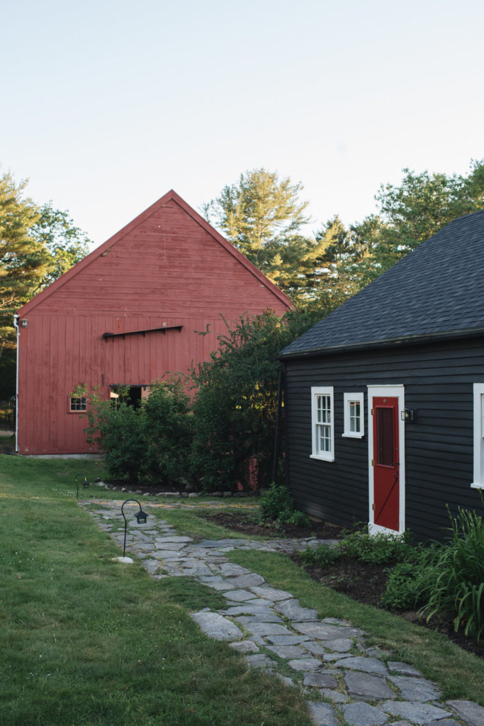 A historic barn venue set in mid coast Maine