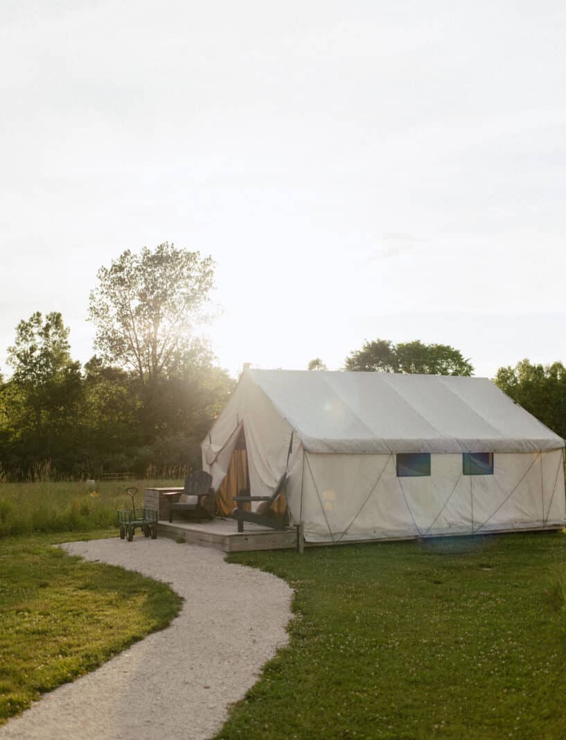off map glamping venue Michigan